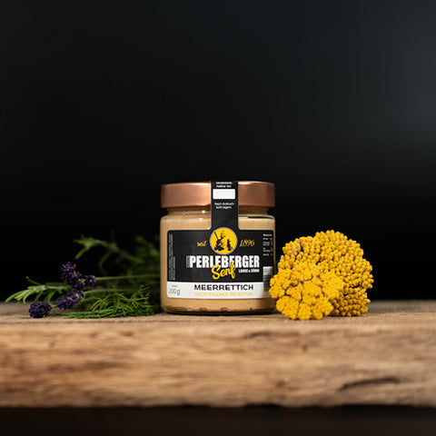Perleberger Senf Meerrettich, 200 ml