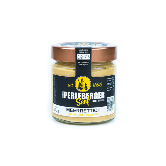 Perleberger Senf Meerrettich, 200 ml